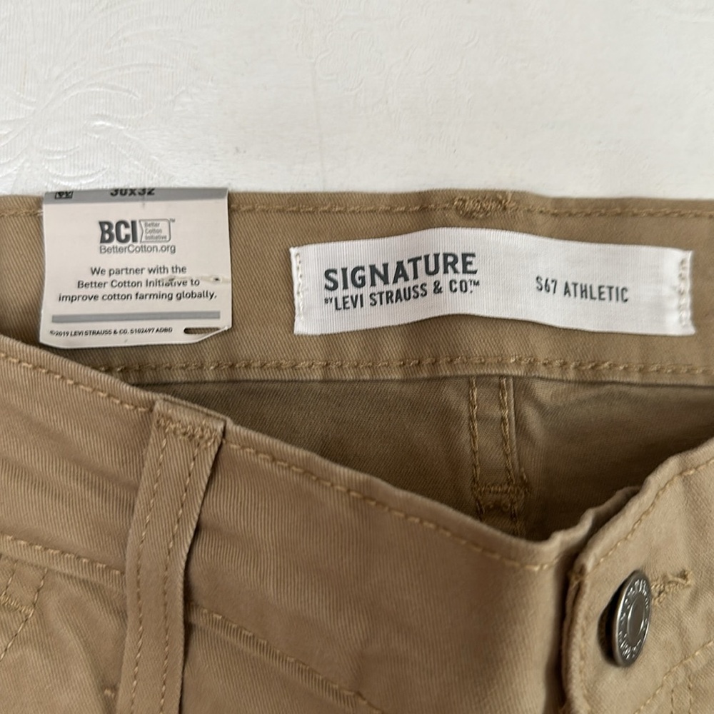 Levi 30x 32 ATHLETIC FIT pant- khaki - Picture 8 of 13